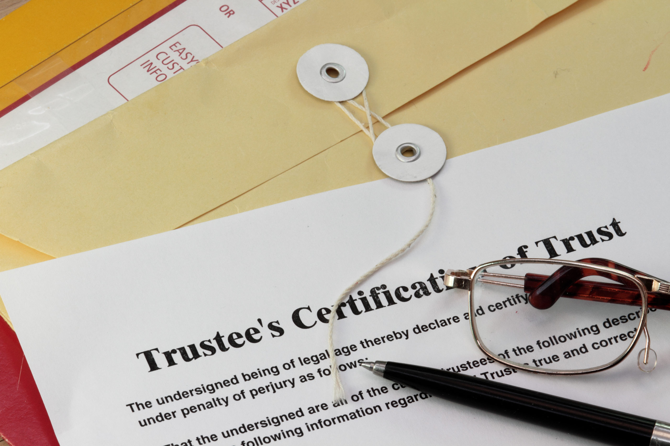 Trust certificate image